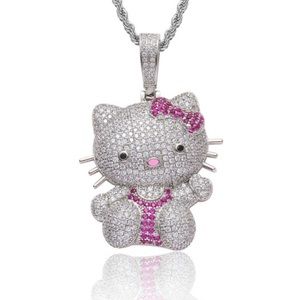 Hello Kitty Swarovski Crystal charm with chain. This chain is sooo adorable.NWT